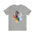 Rainbow Belly Dancer's Pose - Short Sleeve Tee Athletic Heather